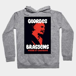 Georges Brassens Tribute Design - Poesie et Chansons Hoodie